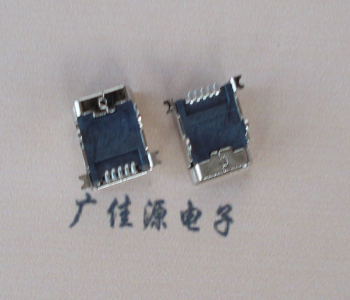杭州 MINI USB 5PF 90°SMT前插后贴电源接口