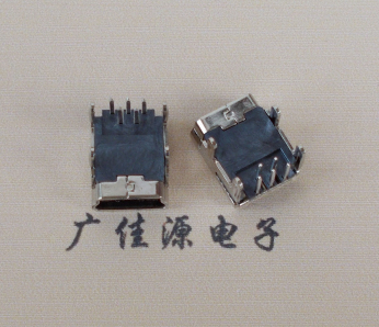 杭州Mini usb 5p接口,迷你B型母座,四脚DIP插板,连接器