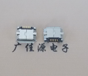 杭州MICRO USB 5Pin母座 贴板封装接口 卷边镀雾锡