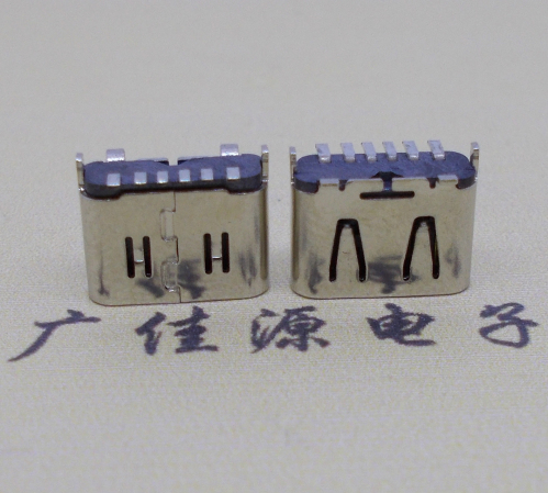 杭州Type-C6P母座立贴H=6.5连接器