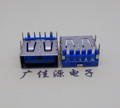杭州 USB5安大电流母座 OPPO蓝色胶芯,快速充电接口