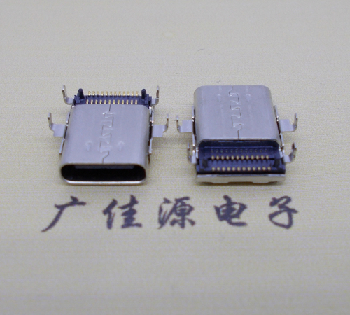 杭州沉板usb 3.1 type-c24p母座双排贴板L=12.8mm