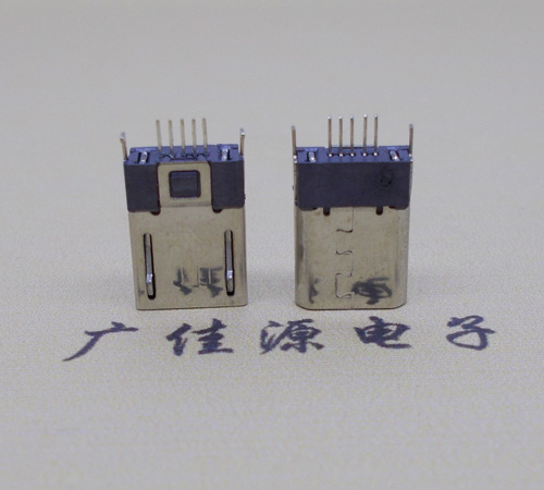 杭州micro-迈克 插座 固定两脚鱼叉夹板1.0公头连接器