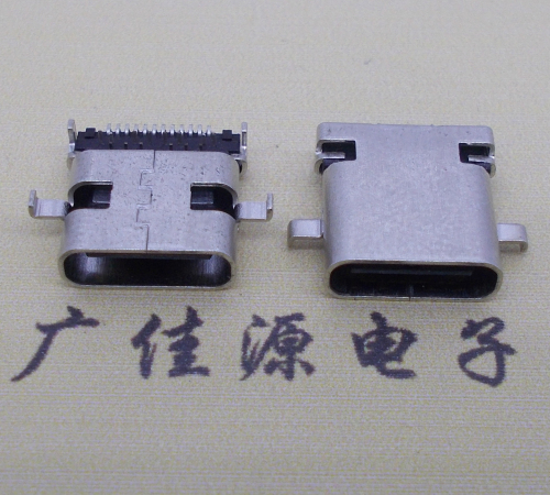 杭州卧式type-c24p母座沉板1.1mm前插后贴连接器