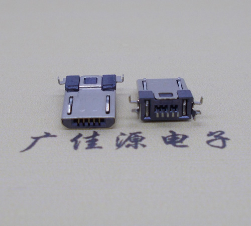 杭州Micro usb焊板式公头贴片SMT款无弹超薄
