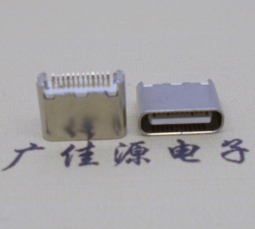 杭州type-c24p母座短体6.5mm夹板连接器