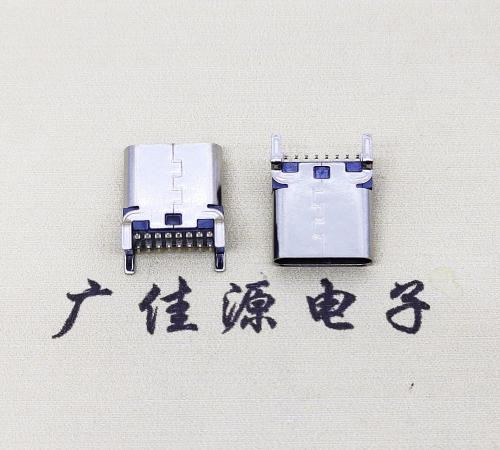 杭州TYPE-C16Pin立贴连接器.四脚直插设计结构接线图